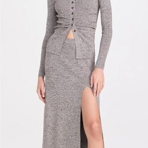 Women’s Baum Und Pferdgarten Celinda Skirt Front Slit Midi Size XL Retail $309